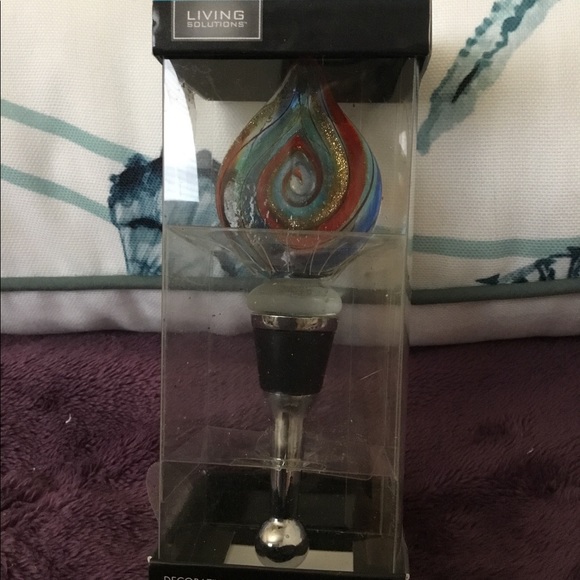 NWT Glass Wine Stopper. - Picture 8 of 8
